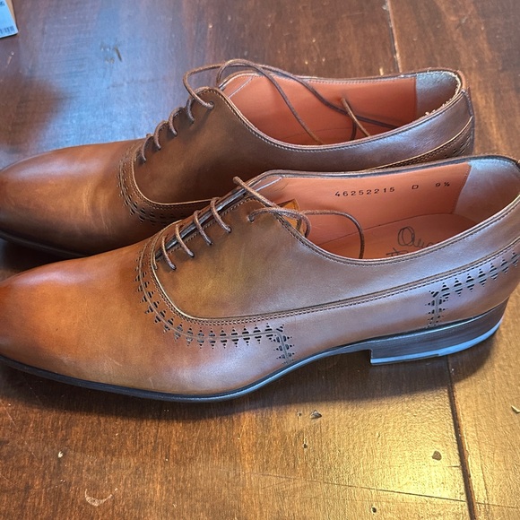Santoni Emanuel Plain Toe Oxford Tan main image 9